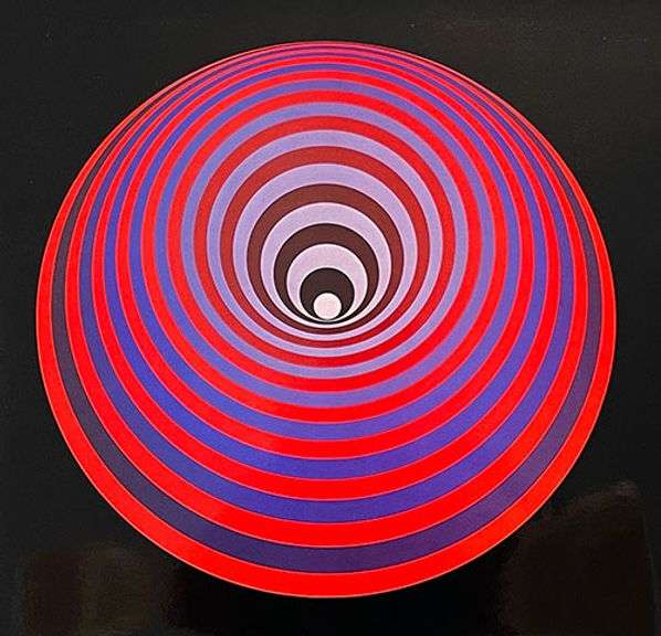 Rare Victor Vasarely Serigraph from Progressions 3 Suite