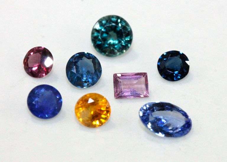 Rainbow Natural Sapphires - Lot of 8
