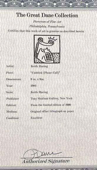 Very Collectable Limited Edition Keith Haring