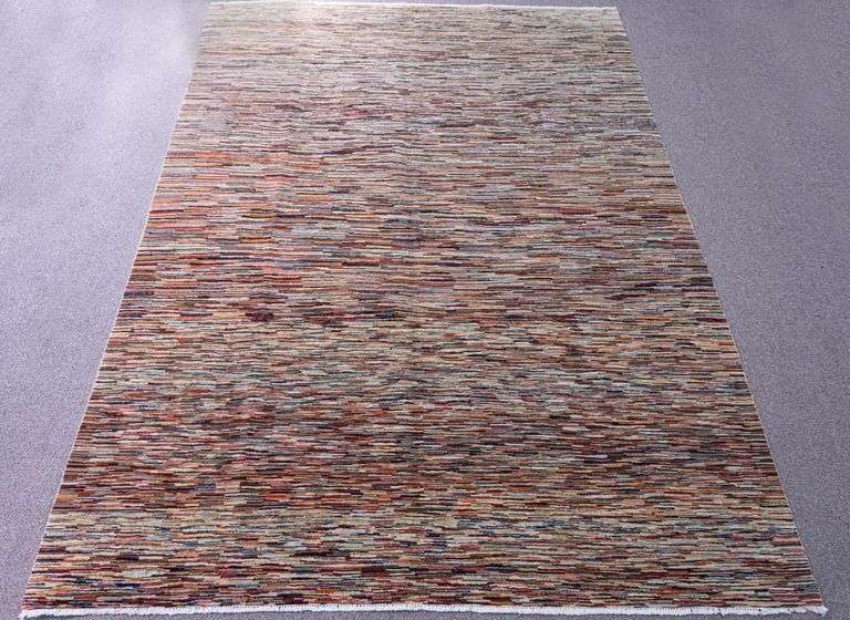 Handmade Contemporary Indo 6.7x9.10