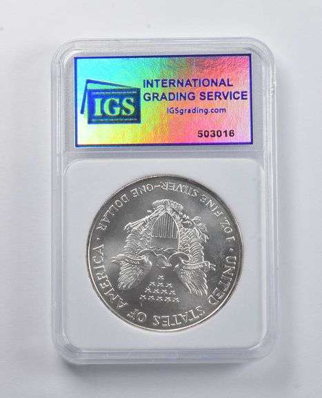 MS70 1994 American Silver Eagle IGS