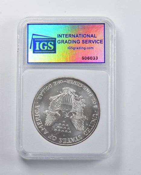 MS70 1996 American Silver Eagle IGS