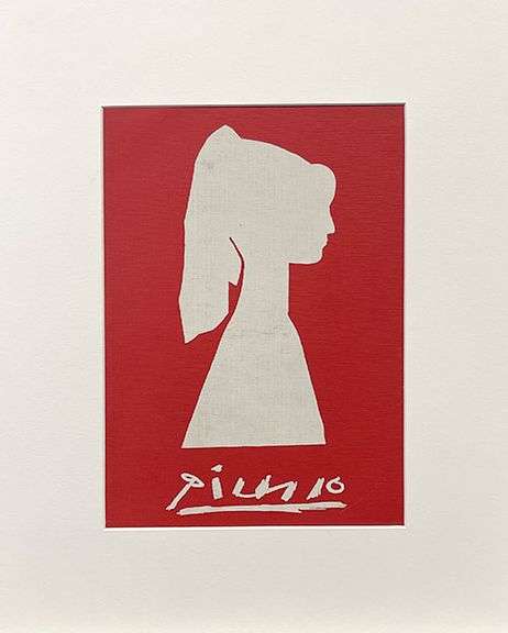 Rare Pablo Picasso Offset Lithograph from Silhoutte
