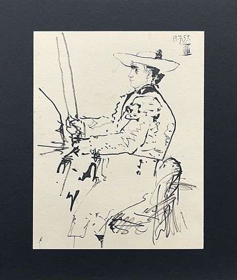 Very Collectible Pablo Picasso Lithograph from Toros y Toreros Circa 1961