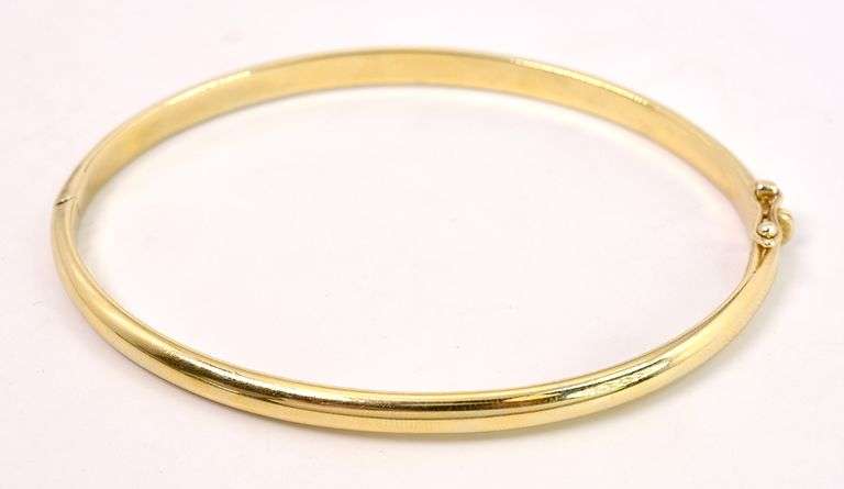 Vermeil Hinged Bracelet in Sterling Silver