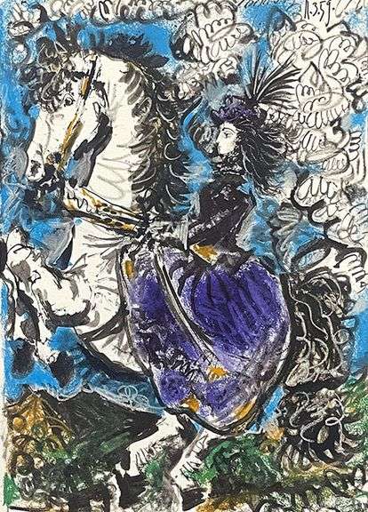 Very Collectible Pablo Picasso Lithograph from Toros y Toreros Circa 1961