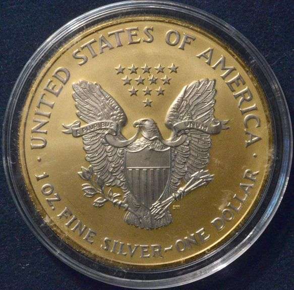 2006 Gold And Platinum Enhanced  Silver Eagle