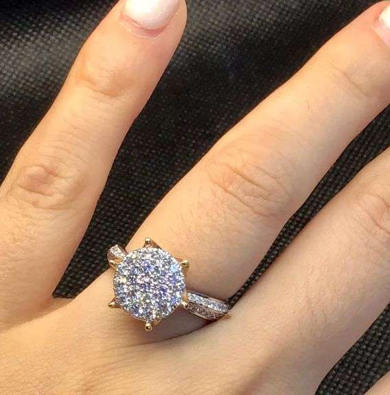 SPECIAL CLOSE OUT: 18K TWO TONE GOLD DIAMOND RINGS