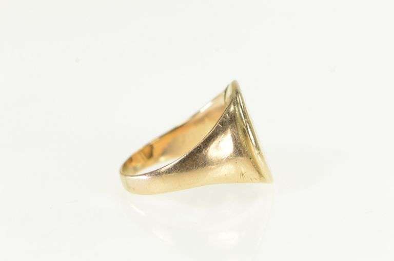 10K Yellow Gold Indian Princess Head 1850's US Coin Ring