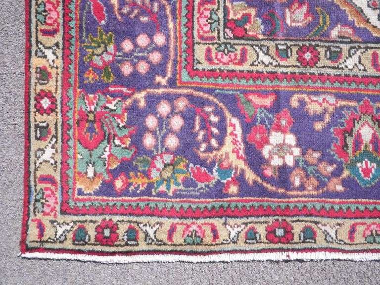 Hand Woven Semi Antique Persian Tabriz 10.2x6.9