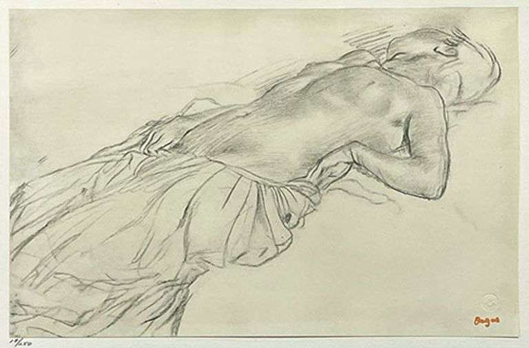 Extremely Rare and Collectible Antique Edgar Degas From Les Dessins de Degas Suite