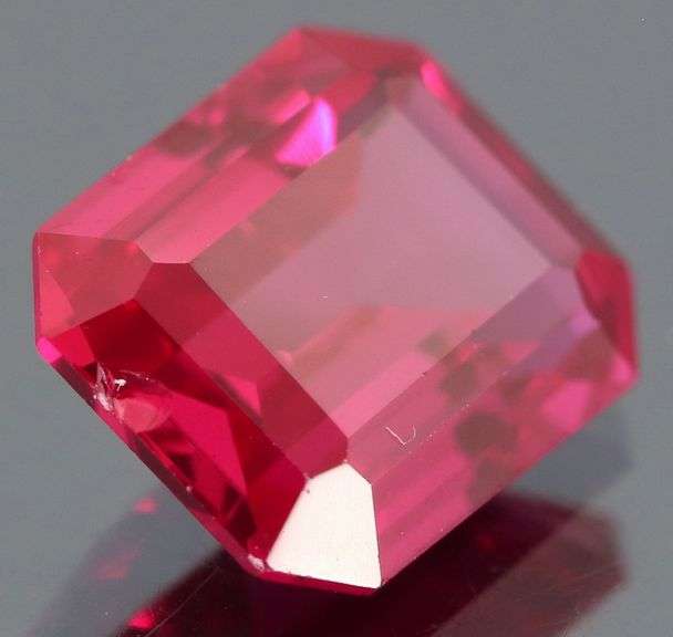 Awesome 5.12ct top red created Ruby