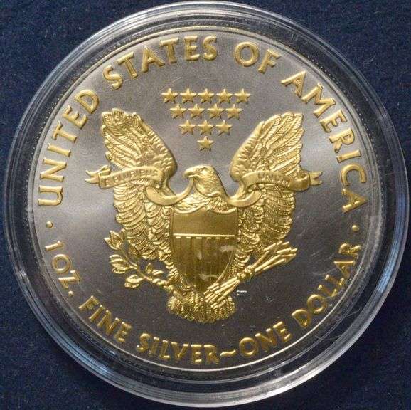 2013 Gold And Platinum Enhanced  Silver Eagle