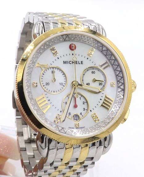 Michele Sport Sail Diamond Quartz Watch