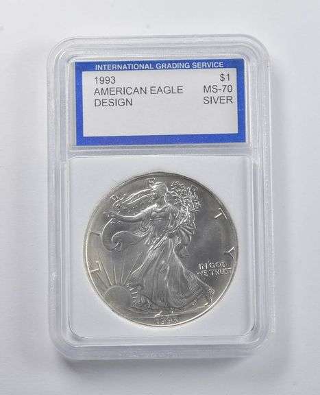 MS70 1993 American Silver Eagle IGS