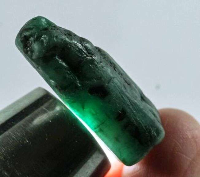 32.2ct raw Emerald with matrix