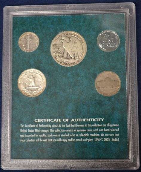 1943-S WW2 Silver Coin Series Set