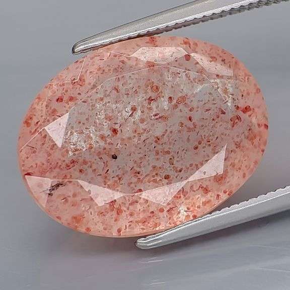 Collectors 8.24ct faceted Strawberry Quartz