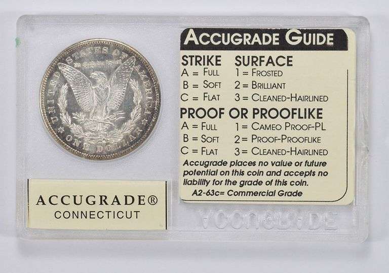 A3-64c DMPL 1878-S Morgan Silver Dollar - Accugrade Graded