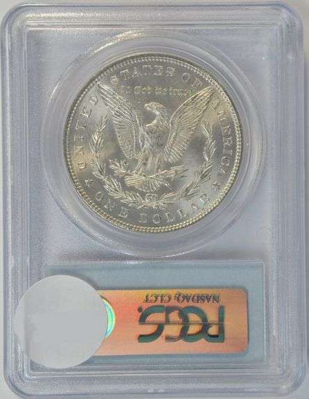 Better near Gem BU 1884 Morgan Silver Dollar. PCGS MS64