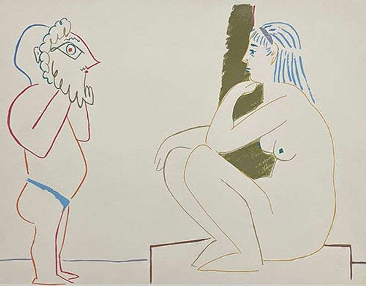 Picasso from Rare Limited Edition. Original Lithograph on Paper