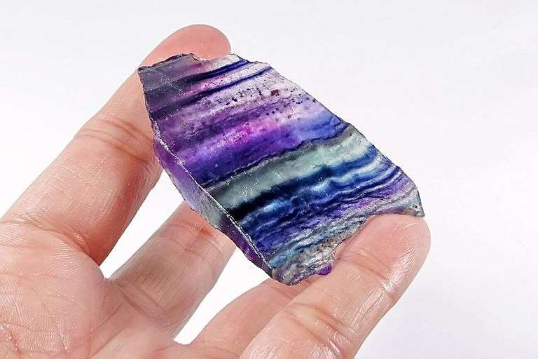 Unworked 114ct untreated bi-color Lace Fluorite