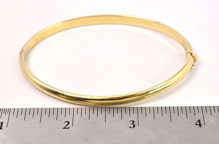 Vermeil Hinged Bracelet in Sterling Silver