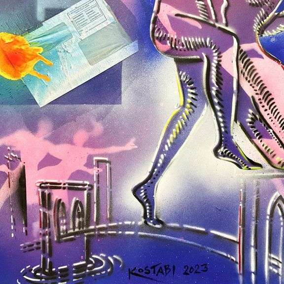 Embracing Transformation by Kostabi Original