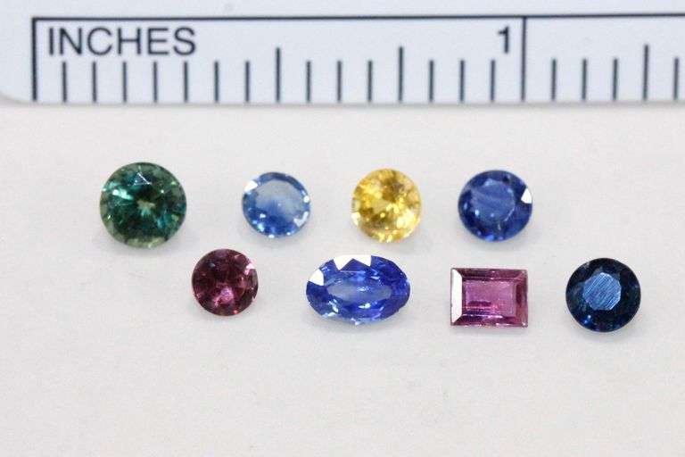 Naturally Colorful Sapphires - Lot of 8