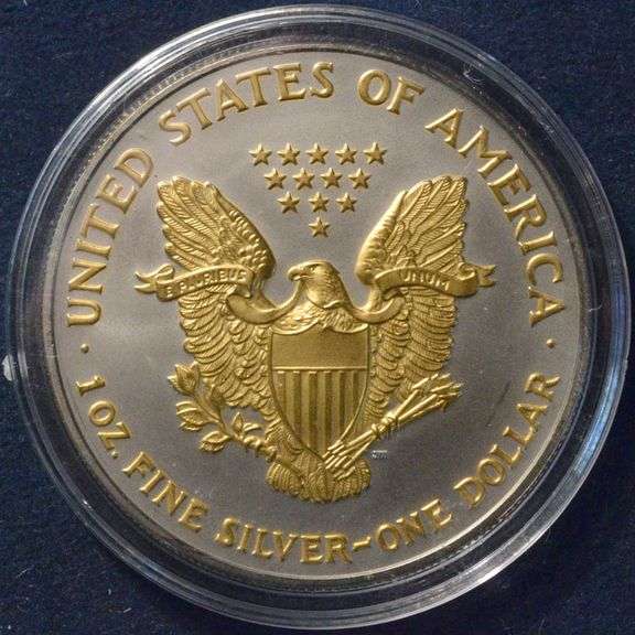 2007 Gold And Platinum Enhanced Silver Eagle
