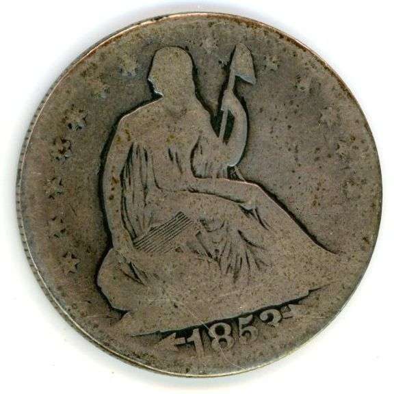 1853-O Liberty Seated Silver Half Dollar
