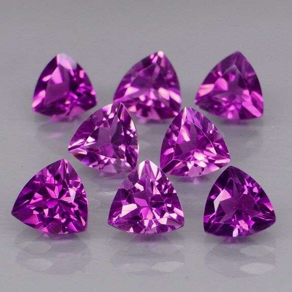Glittering 5.62ct 6x6mm real Bolivian Amethyst set