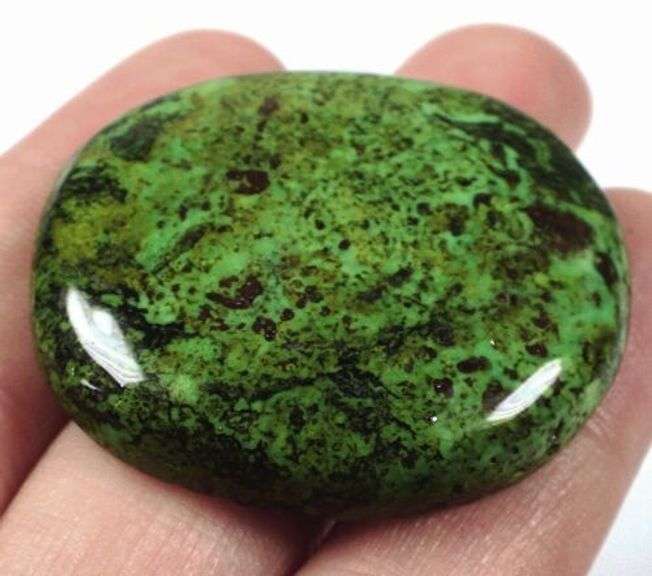 Superb 68.3ct green Turquoise cabochon