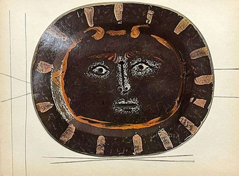 Very Rare Picasso Offset Lithograph in Gloss Coated from 1948