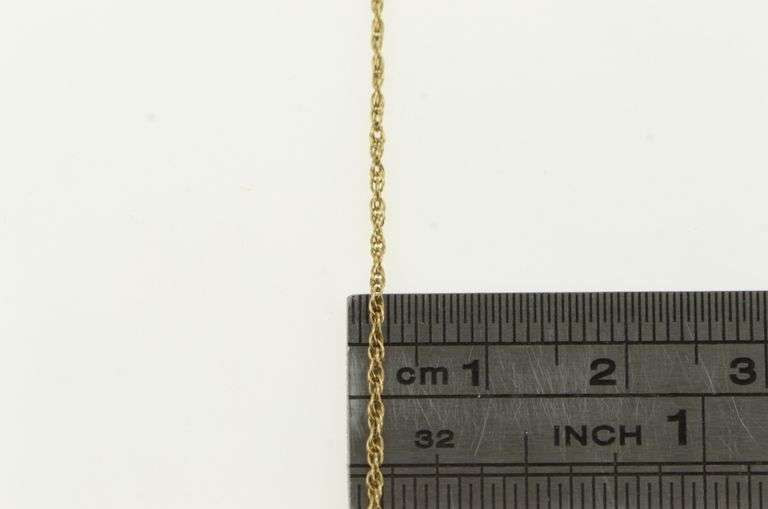 14K Yellow Gold 1.0mm Rolling Cable Vintage Woven Chain Necklace