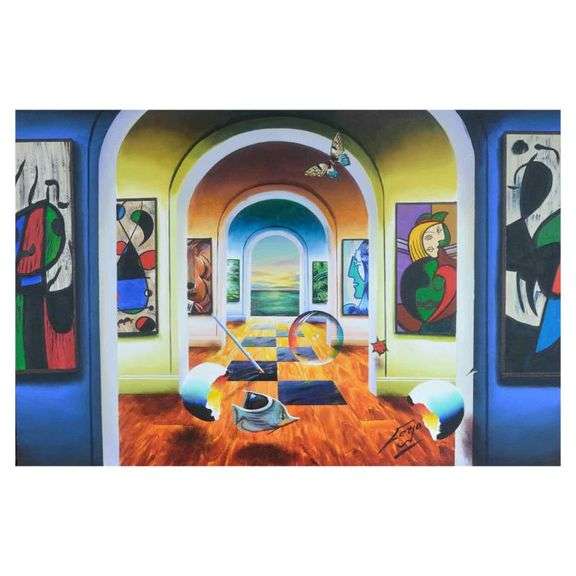 Monet's Archway to Picasso and Miro by Ferjo Original
