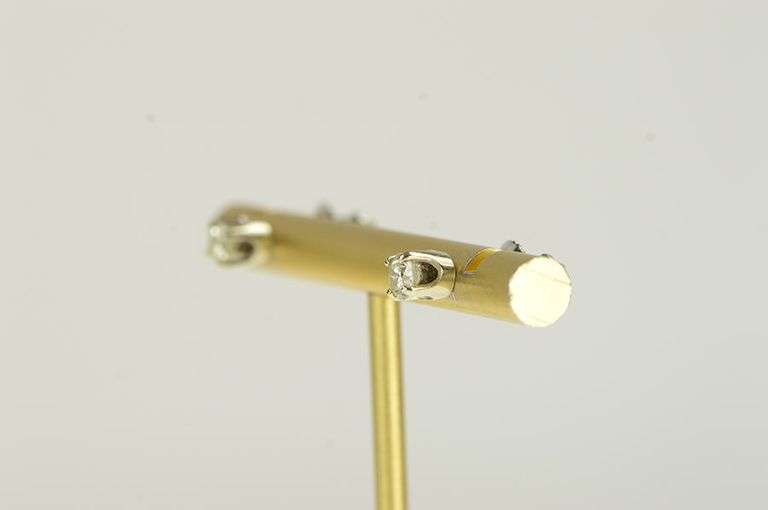 14K White Gold 0.50 Ctw Diamond Solitaire Classic Stud Earrings