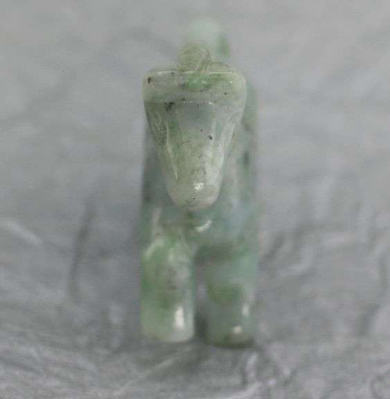 Cute! 172.23ct Jade horse carving