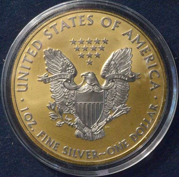 2008 Gold And Platinum Enhanced  Silver Eagle