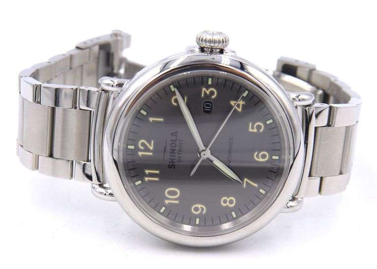 Shinola Detroit 45mm Runwell Automatic Grey Dial Watch