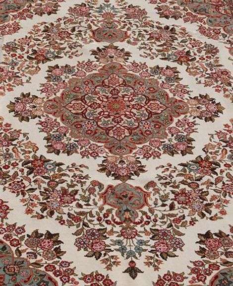 Floral Silk and Wool Tabriz Design 6x9