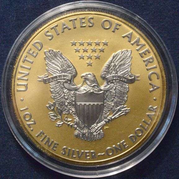2012 Gold And Platinum Enhanced  Silver Eagle
