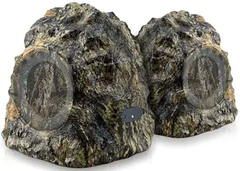 iHome Bluetooth TWS Camouflage Rock Speakers