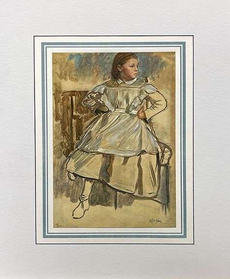 Extremely Rare and Collectible Antique Edgar Degas From Les Dessins de Degas Suite