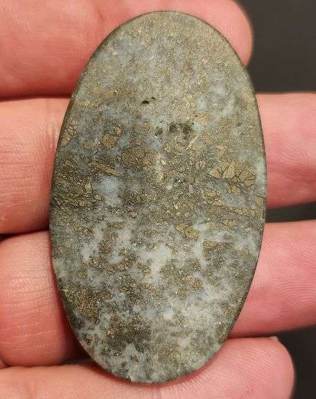 Awesome 105.06ct Nipomo Agate with Marcasite cabochon