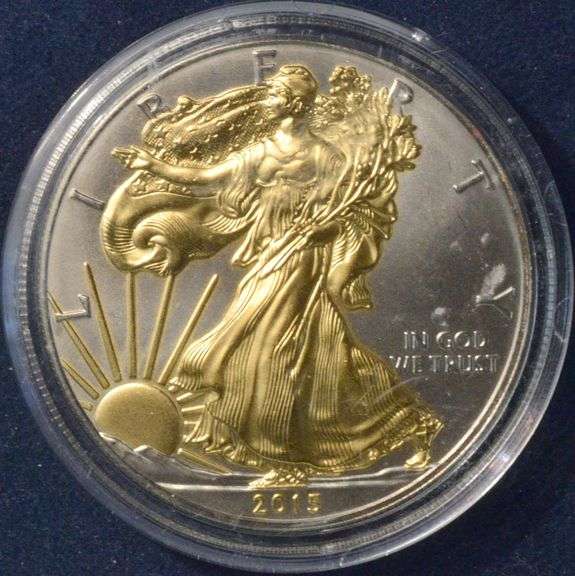 2015 Gold And Platinum Enhanced  Silver Eagle