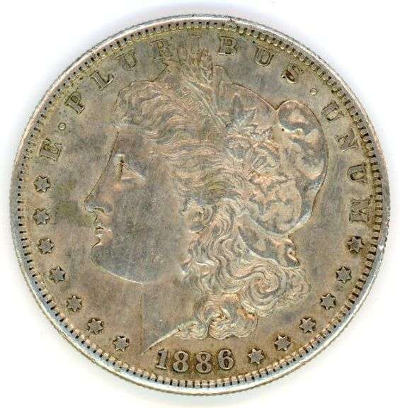 1886-S Morgan Silver Dollar in VF/XF
