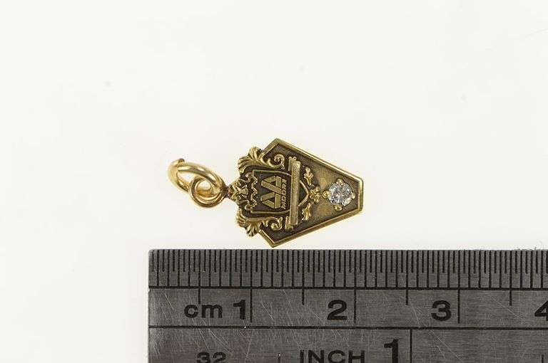 10K Yellow Gold Diamond Moore Years of Service Charm/Pendant