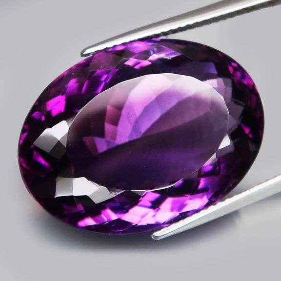 Magnificent 29.45ct VS clarity deep violet Amethyst