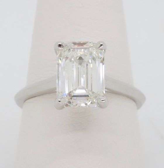 Certified Emerald Cut Diamond Solitaire